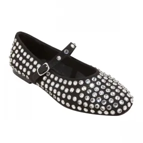 A New Day Womens Issa Rhinestone Mary Jane Ballet Flats 90870756 Black 8M