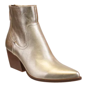 BATON in SOFT GOLD Heeled Ankle Boots