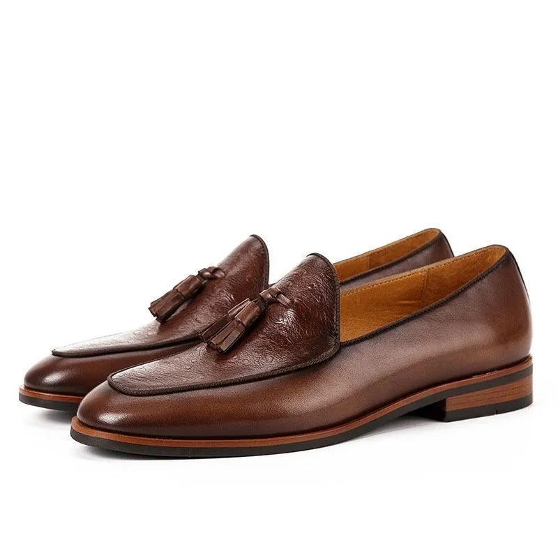 British Cowhide Men’s Business Casual Loafers