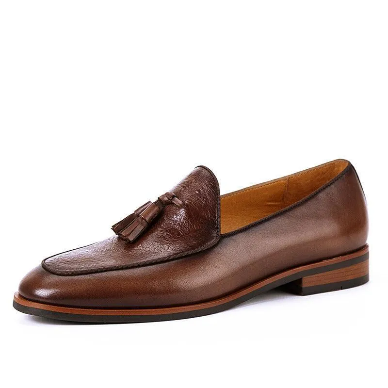 British Cowhide Men’s Business Casual Loafers