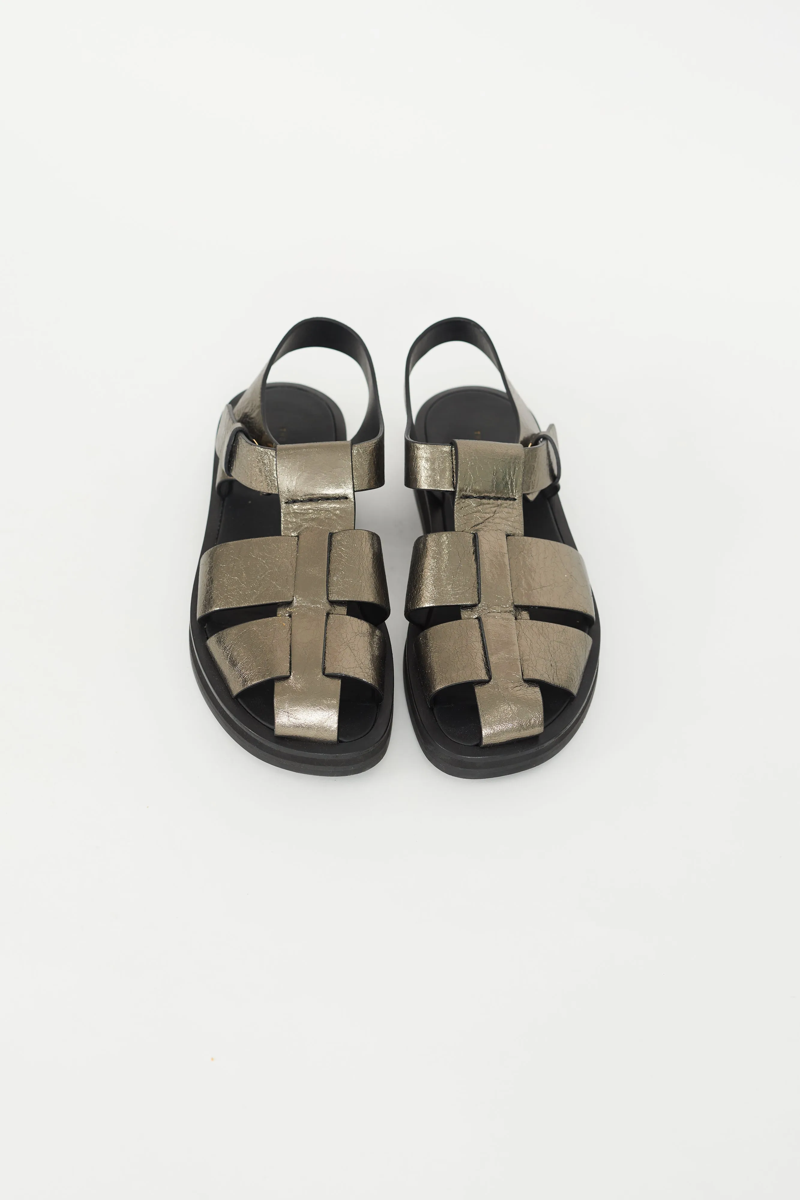 Bronze Metallic Fisherman Sandal