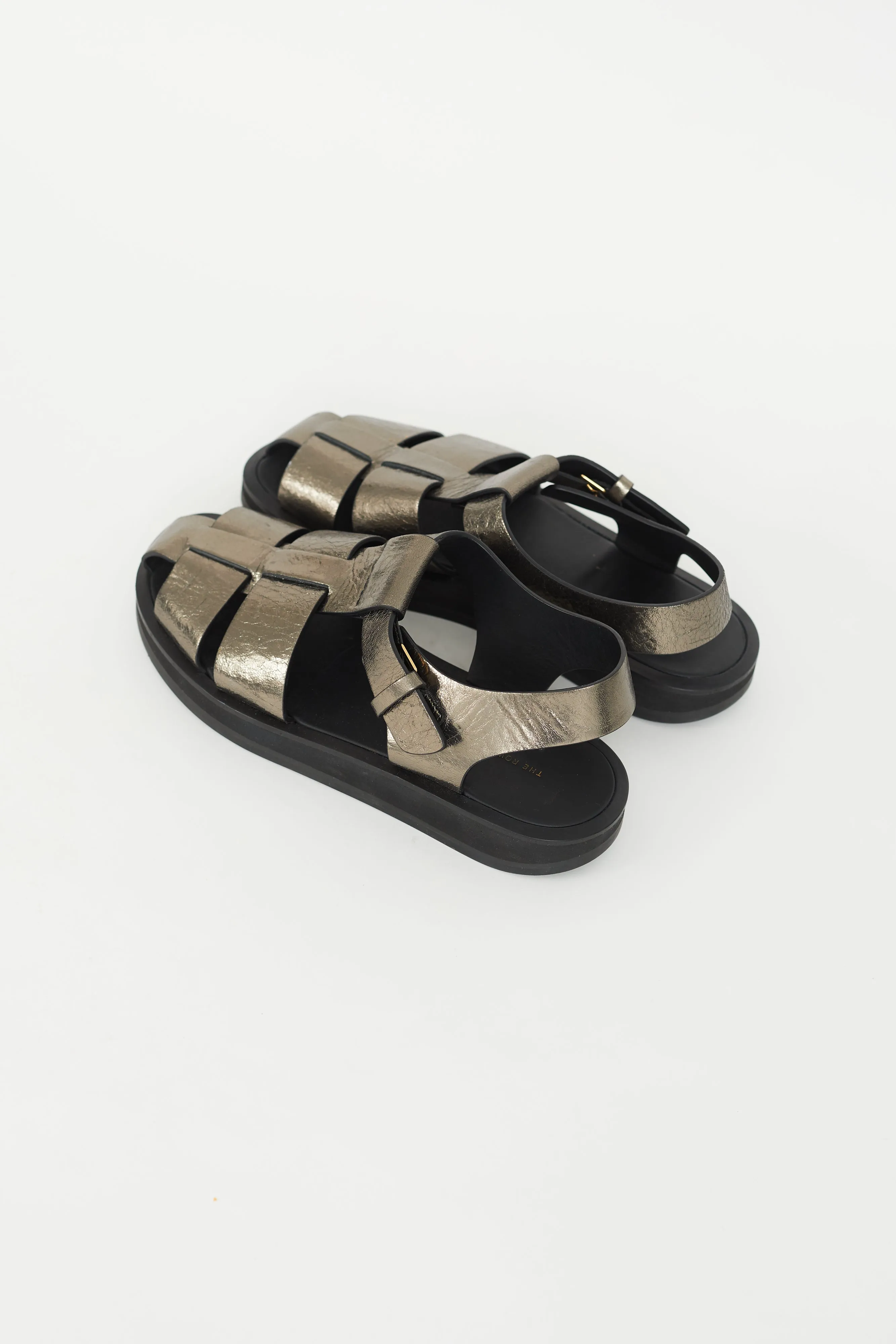 Bronze Metallic Fisherman Sandal