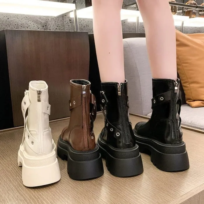 Buckled Platform Boots