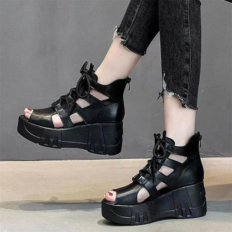 Casual Ankle Wedge Sandal Shoes