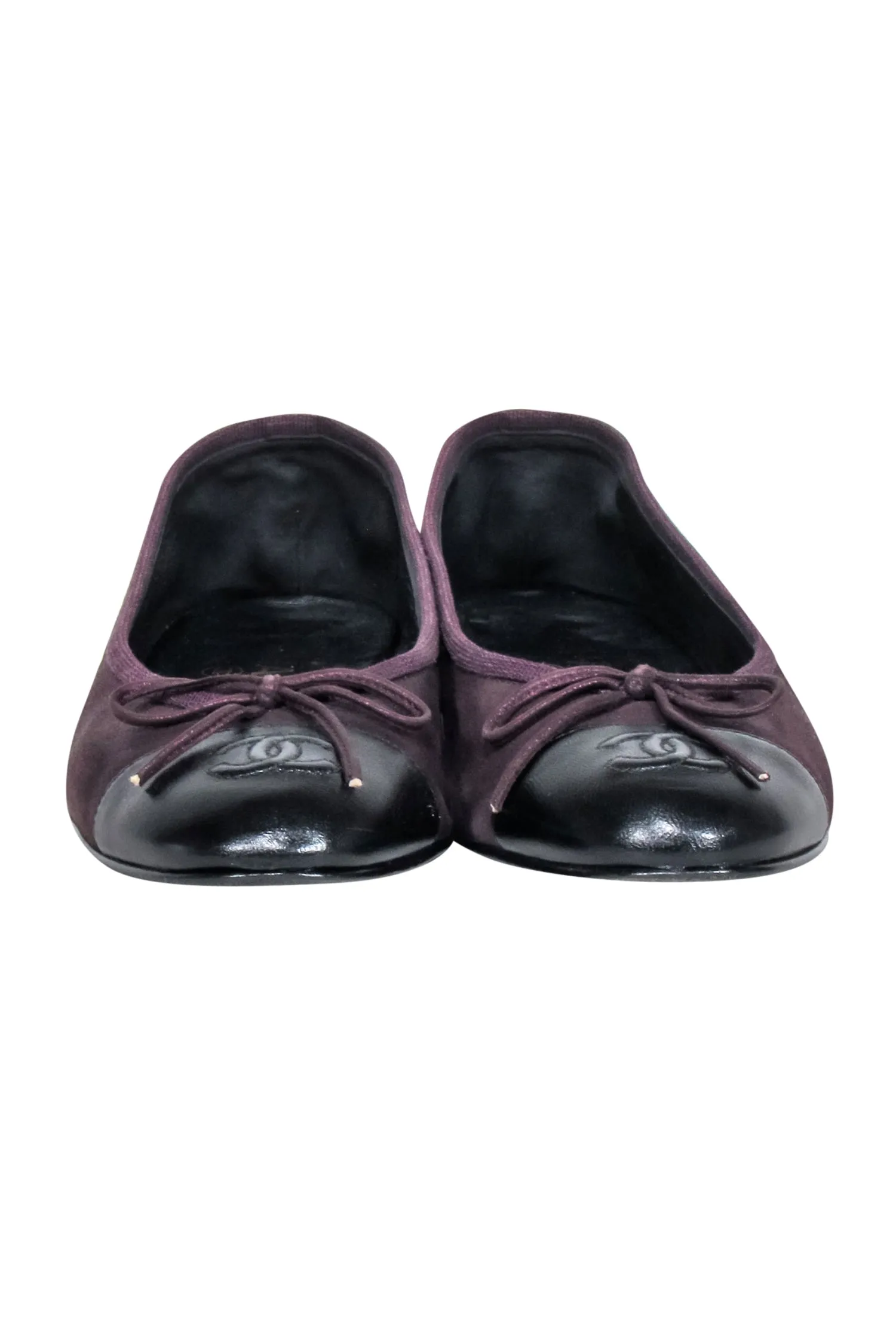 Chanel - Burgundy Ballet Flats Sz 7.5