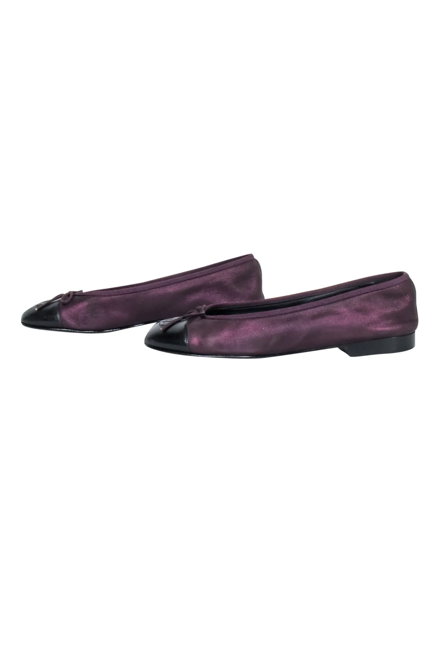 Chanel - Burgundy Ballet Flats Sz 7.5