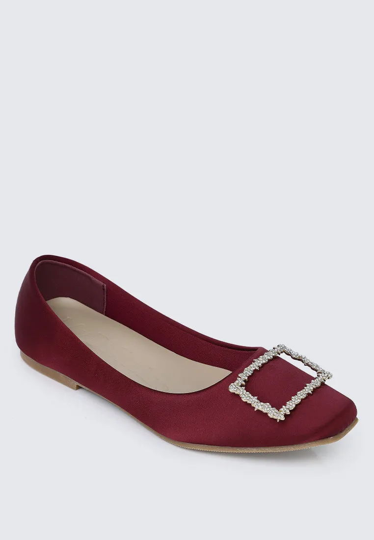 Elsa Comfy Ballerina In Maroon