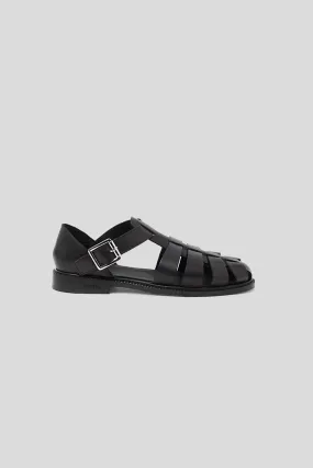 Fisherman Sandals - Black Crust