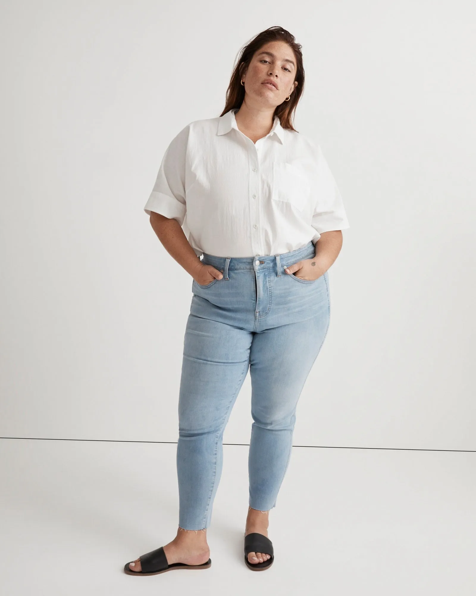 High Rise Skinny Crop Jeans | Charlemont Wash