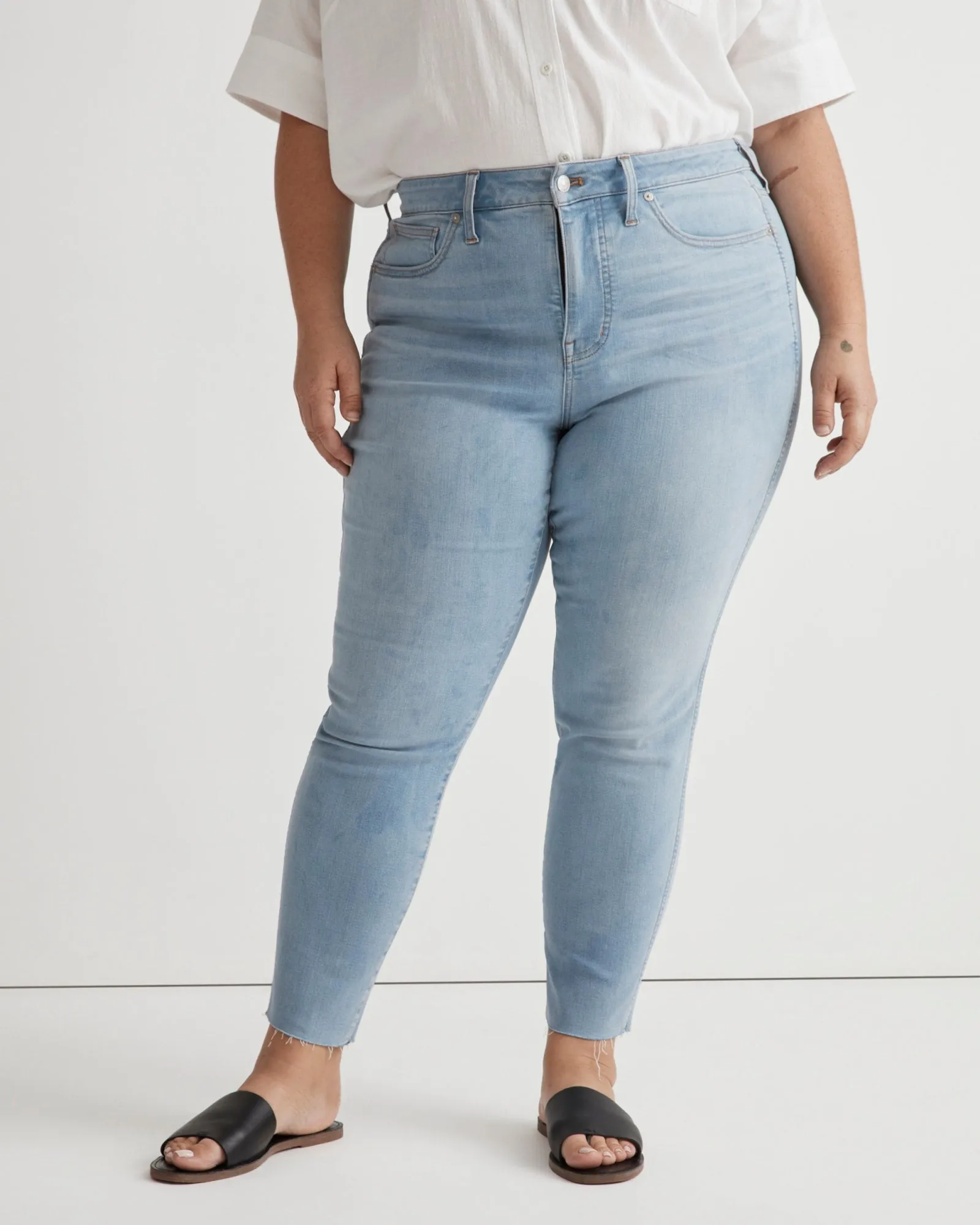 High Rise Skinny Crop Jeans | Charlemont Wash