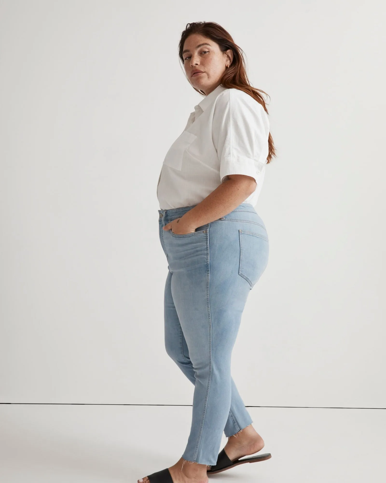 High Rise Skinny Crop Jeans | Charlemont Wash