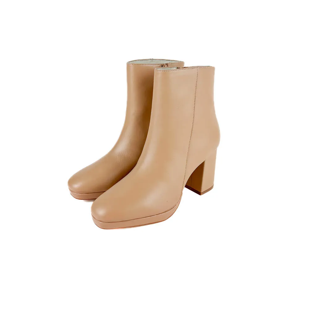 Intentionally Blank - Rachel Heeled Boot (Clay)