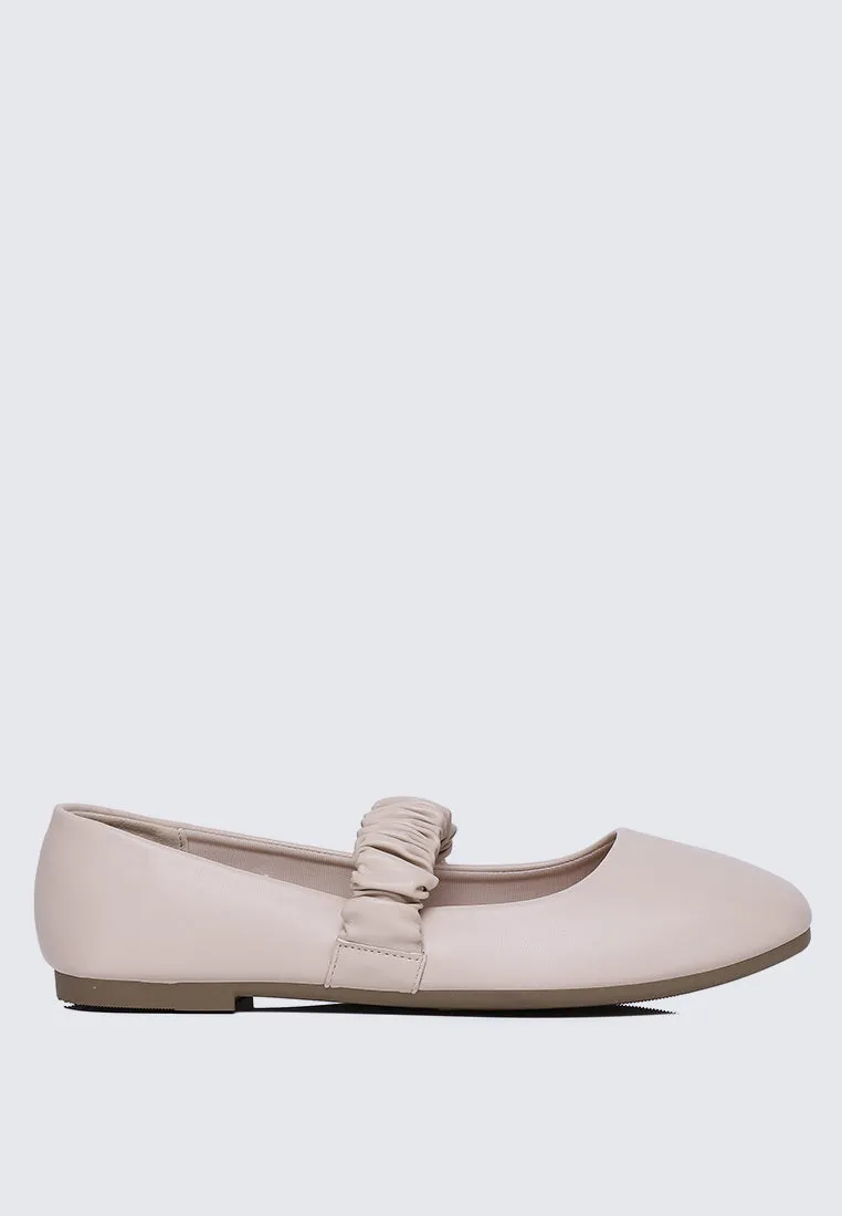 Jojo Comfy Ballerina  In Beige