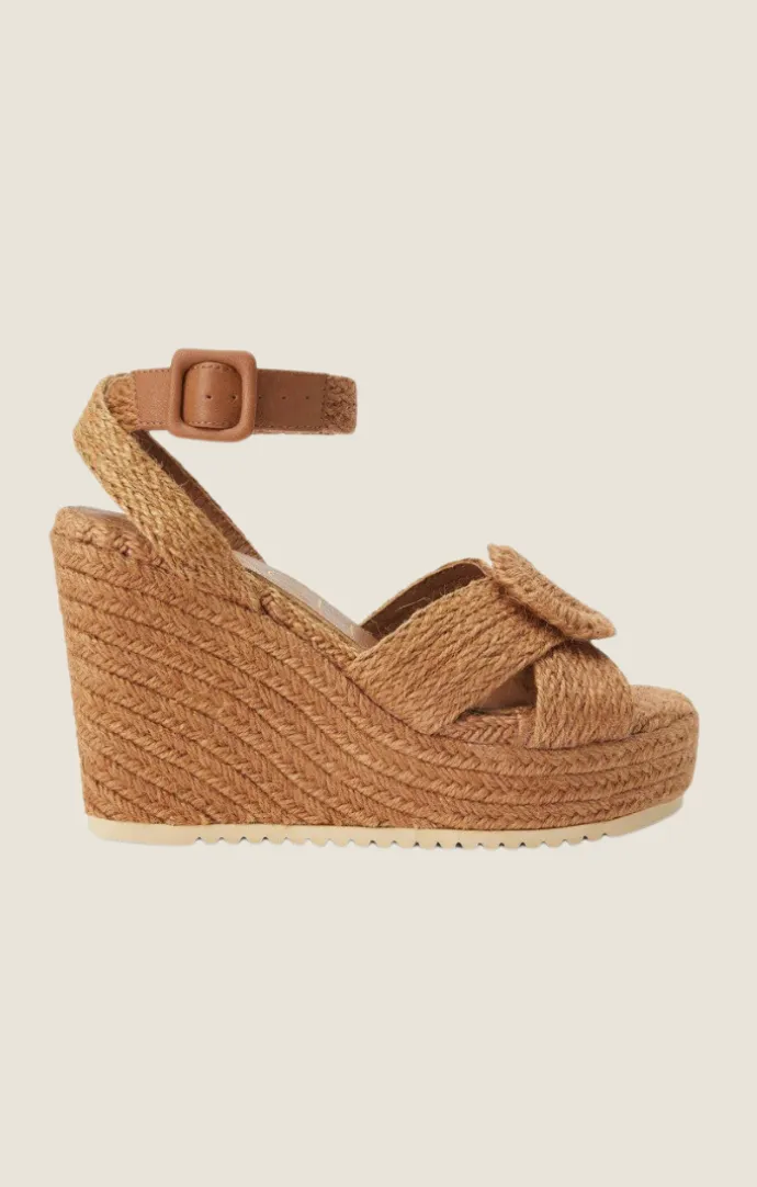 Kai Terracotta Woven Wedge Sandal