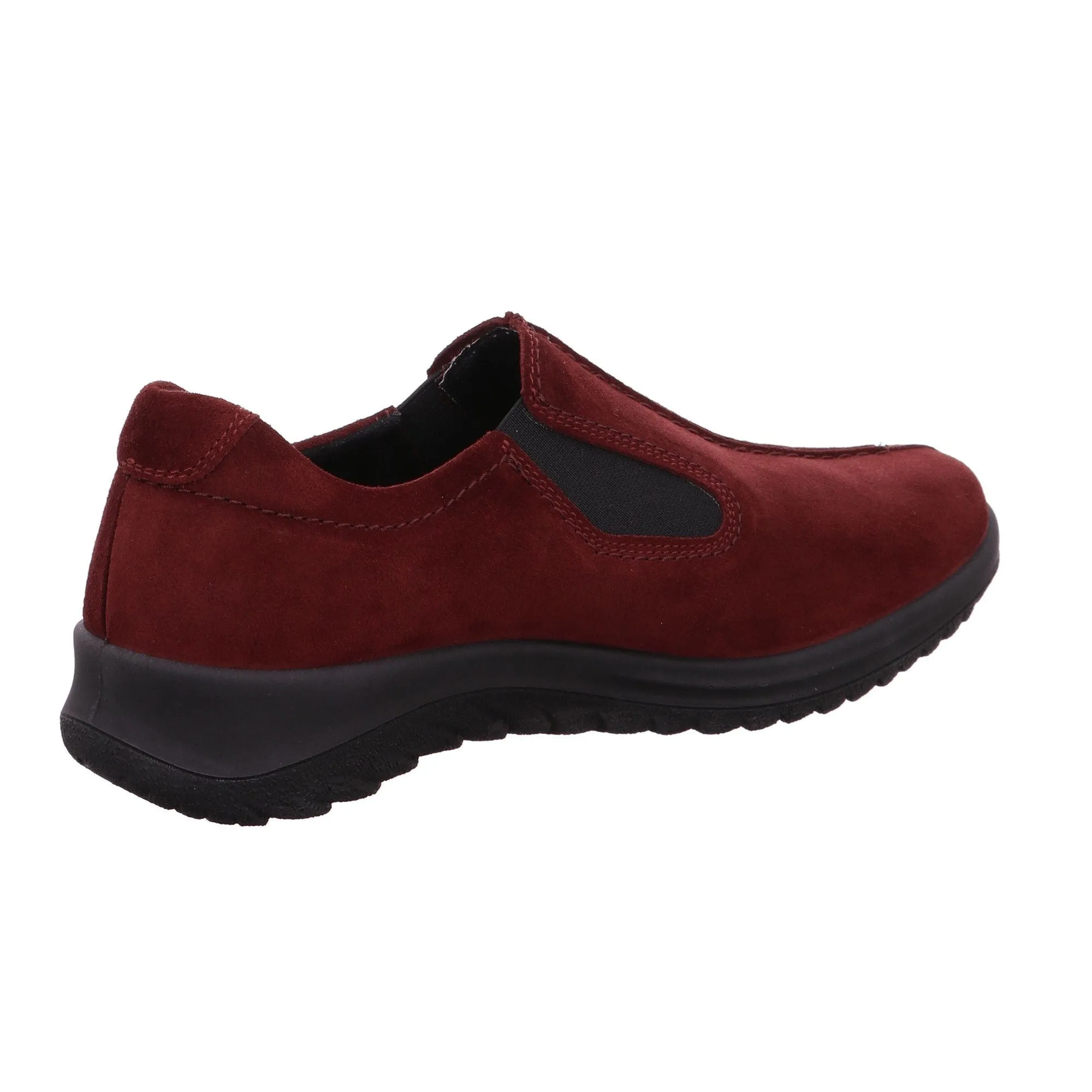 Legero 2-009568-5910 Softboot Red Waterproof Suede Slip On Loafers