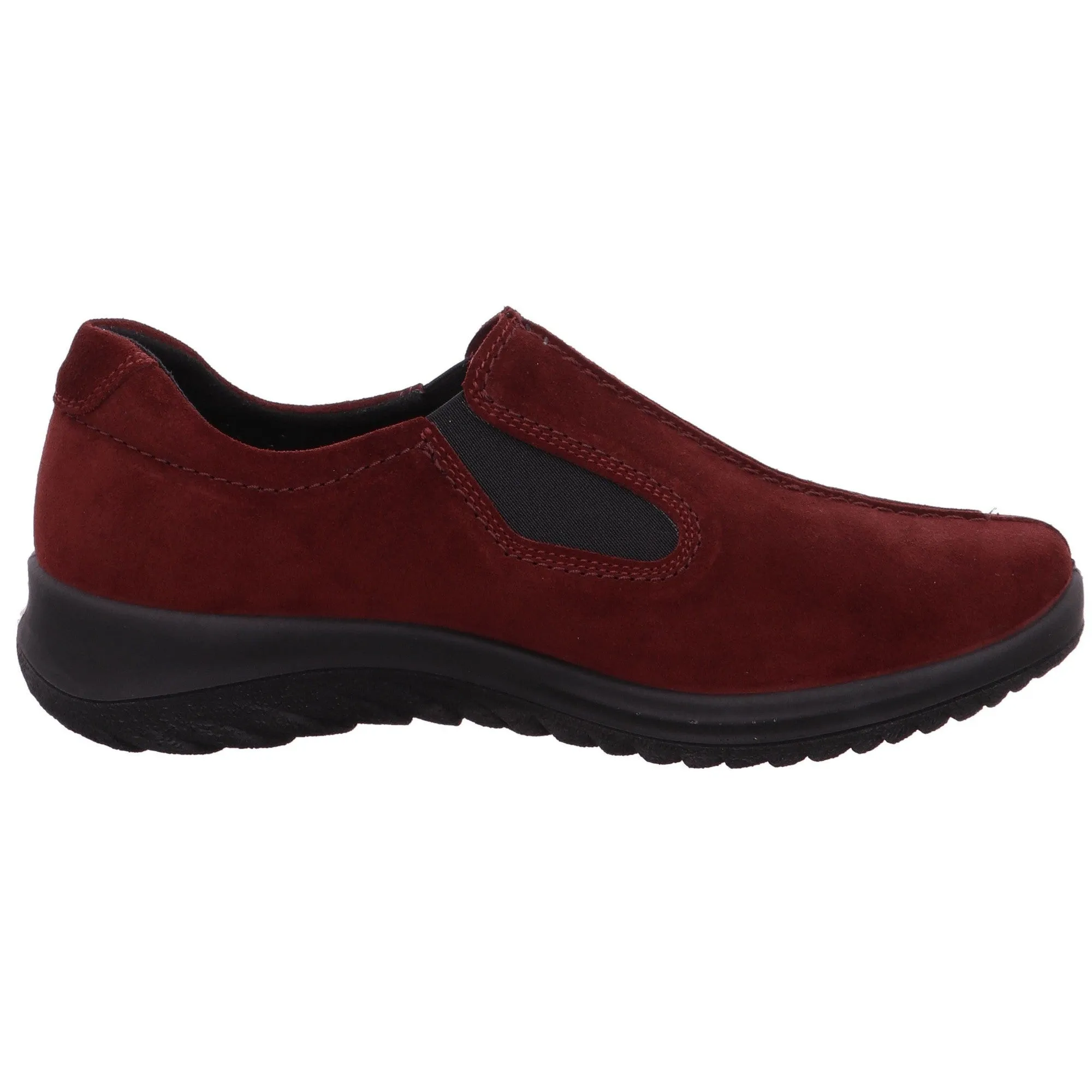 Legero 2-009568-5910 Softboot Red Waterproof Suede Slip On Loafers