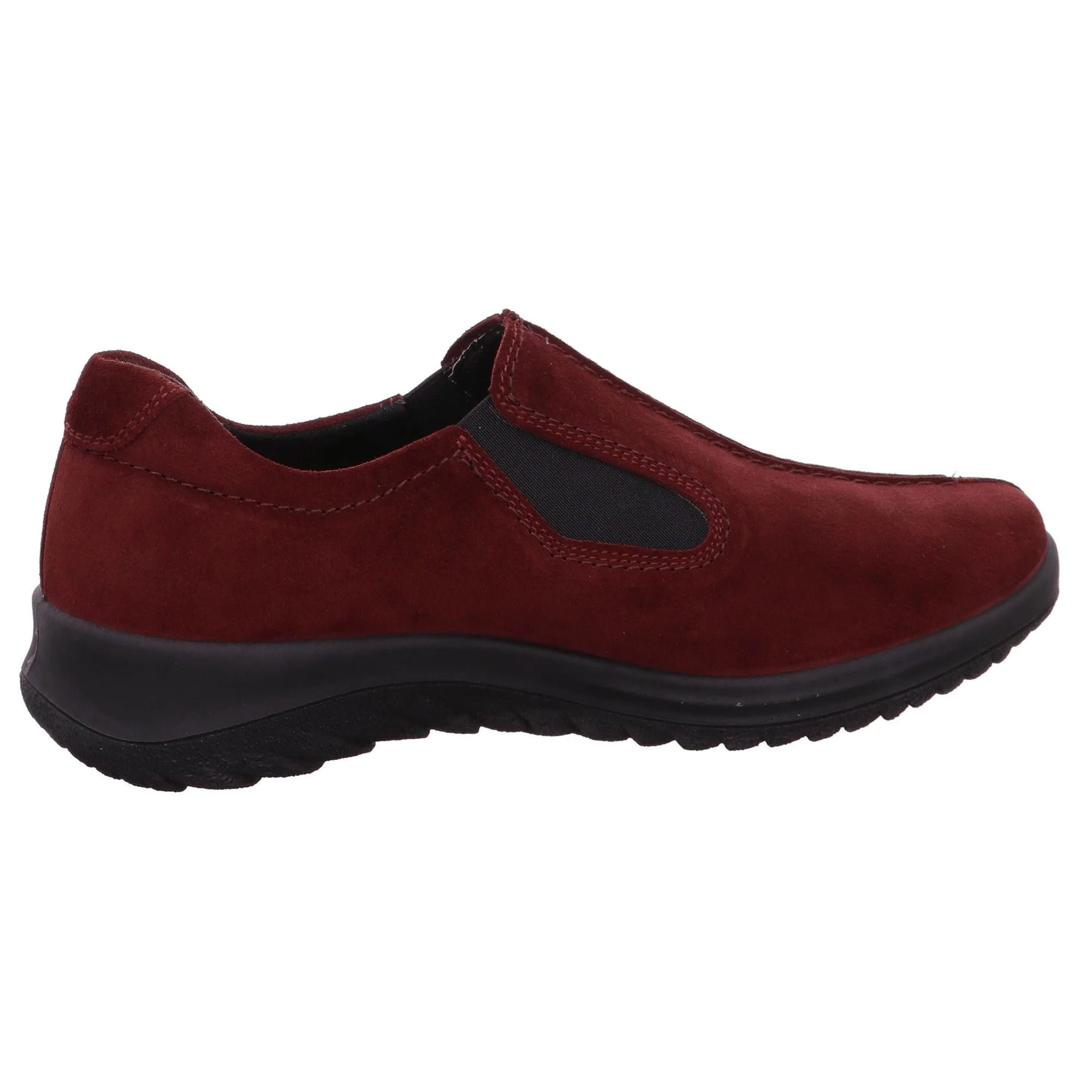 Legero 2-009568-5910 Softboot Red Waterproof Suede Slip On Loafers