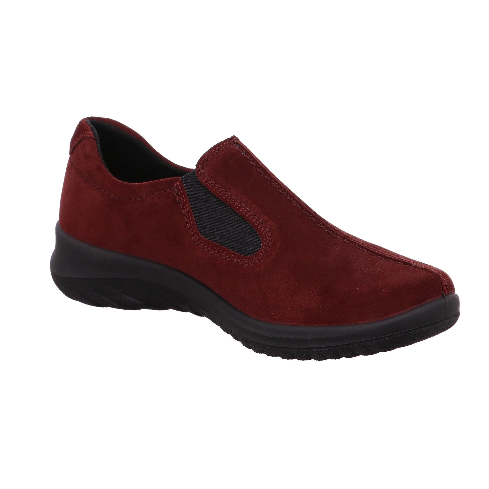 Legero 2-009568-5910 Softboot Red Waterproof Suede Slip On Loafers