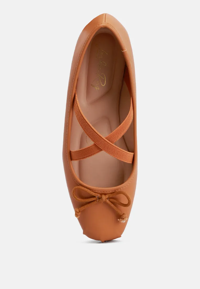 Leina Recycled Faux Leather Ballet Flats