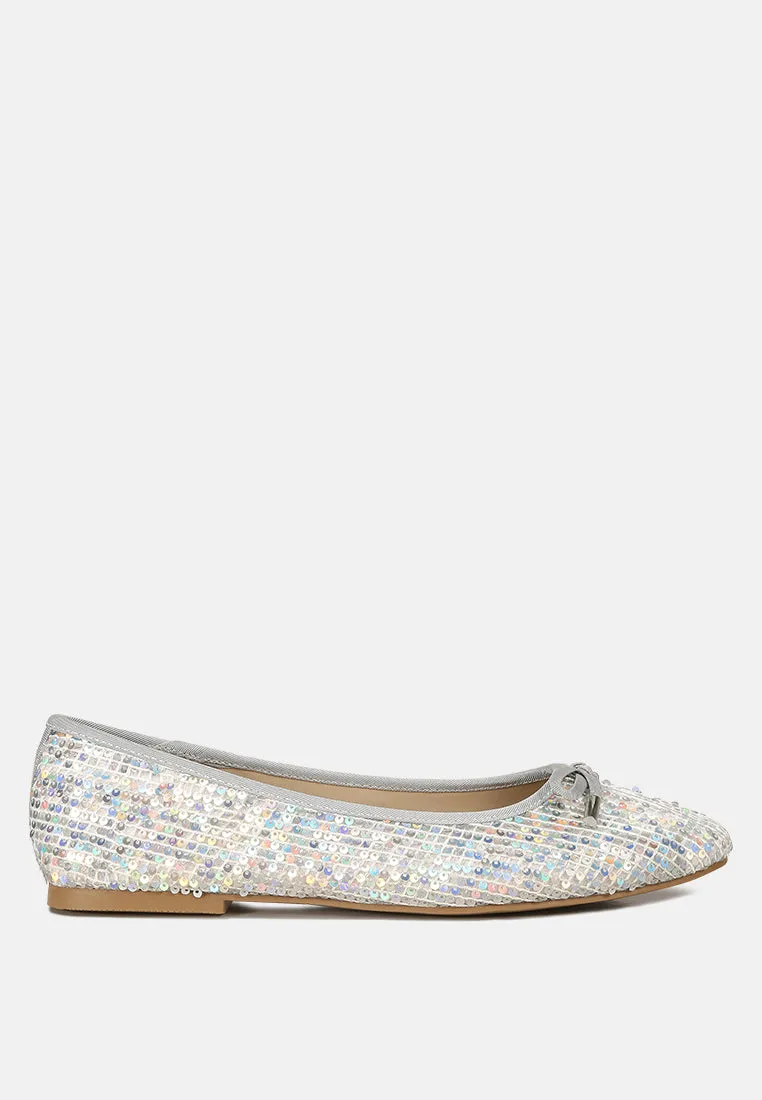 Lettie Sequin Embellished Ballet Flats