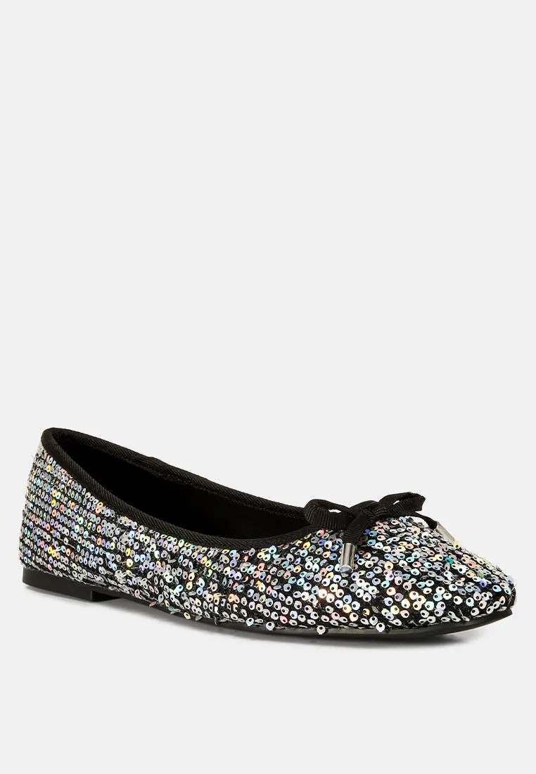 Lettie Sequin Embellished Ballet Flats