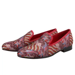 Loafer Shoes Auspicious Cloud Jacquard Men Loafers - Men Shoes