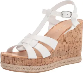 Madden Girl Women's Cortette Cork Wedge Sandal - White CORT01J1