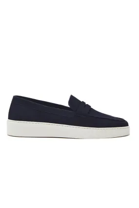 Men's Belier Midnight Navy Suede Loafers