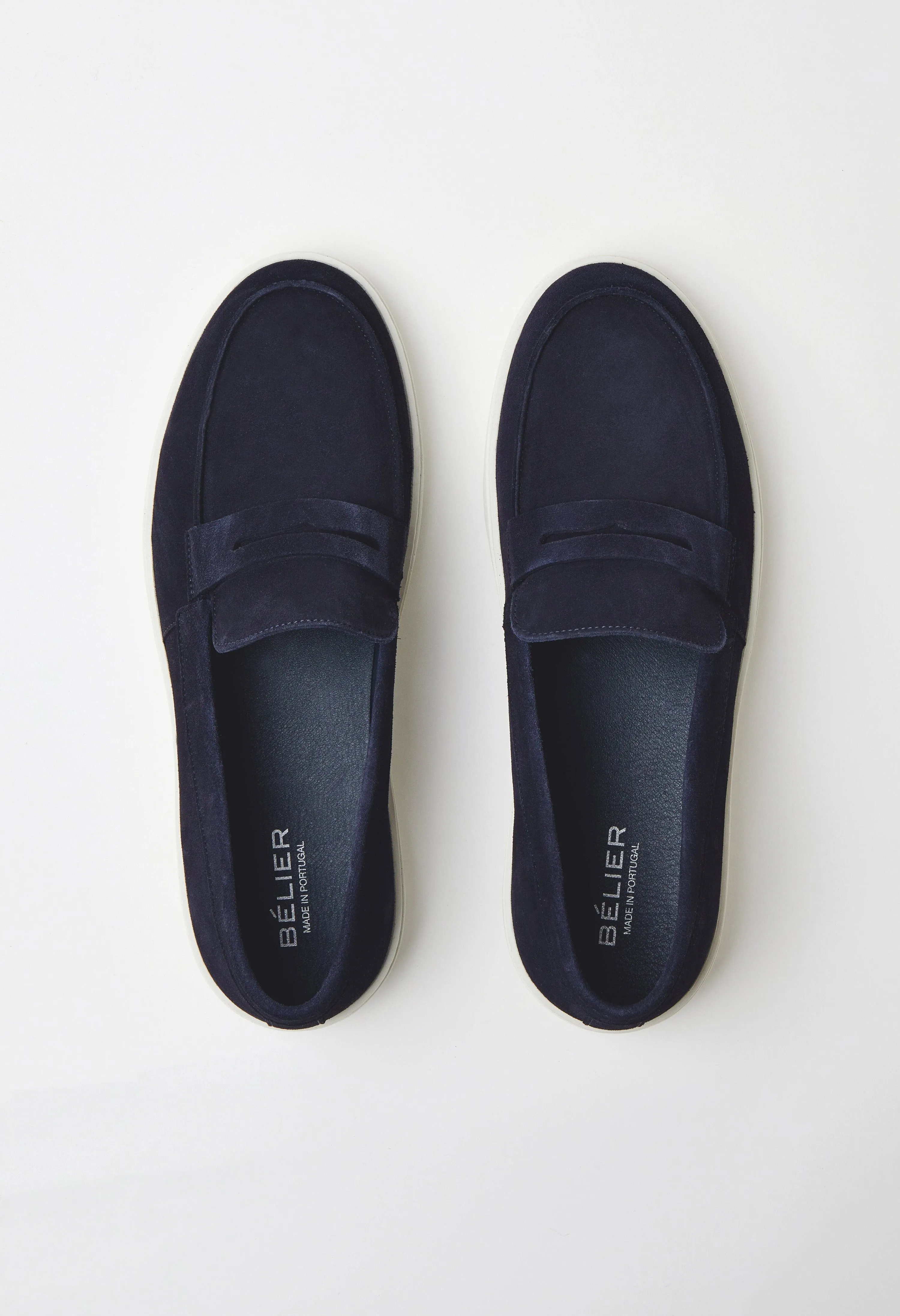 Men's Belier Midnight Navy Suede Loafers