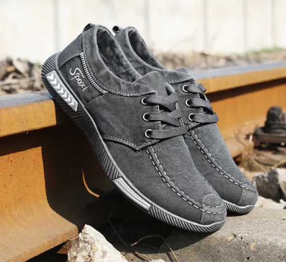 Men's Spring / Autumn Denim Lace-Up Casual Shoes