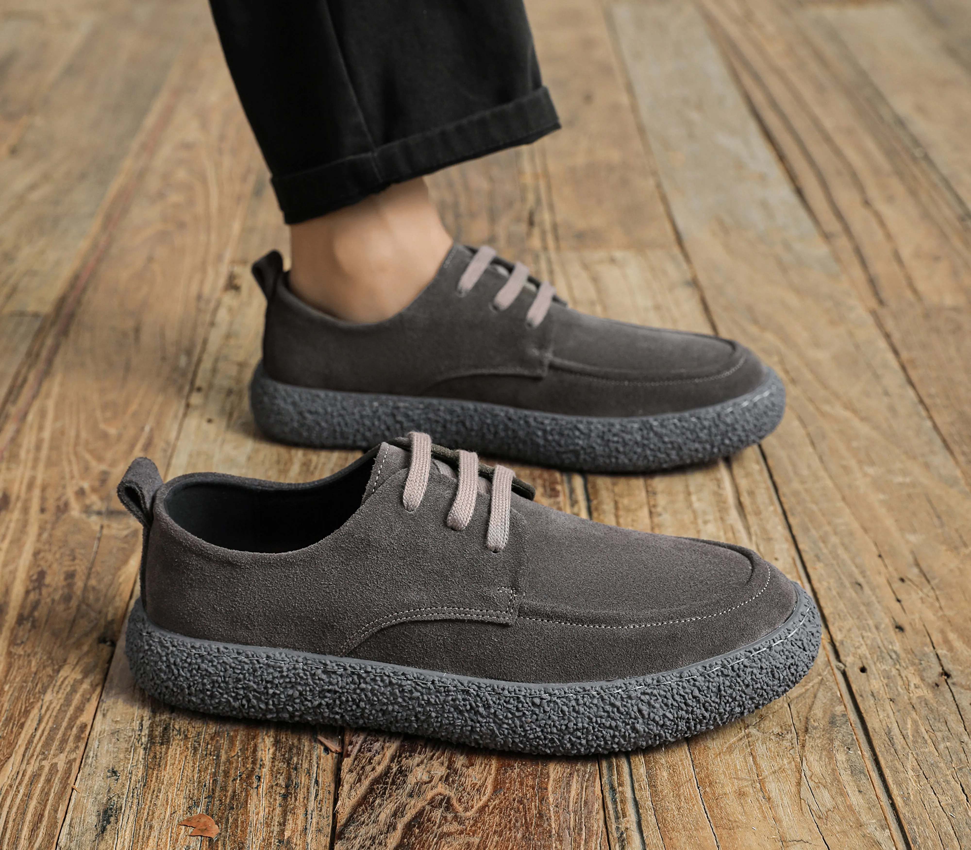 Men's Suede Sneakers Low Top