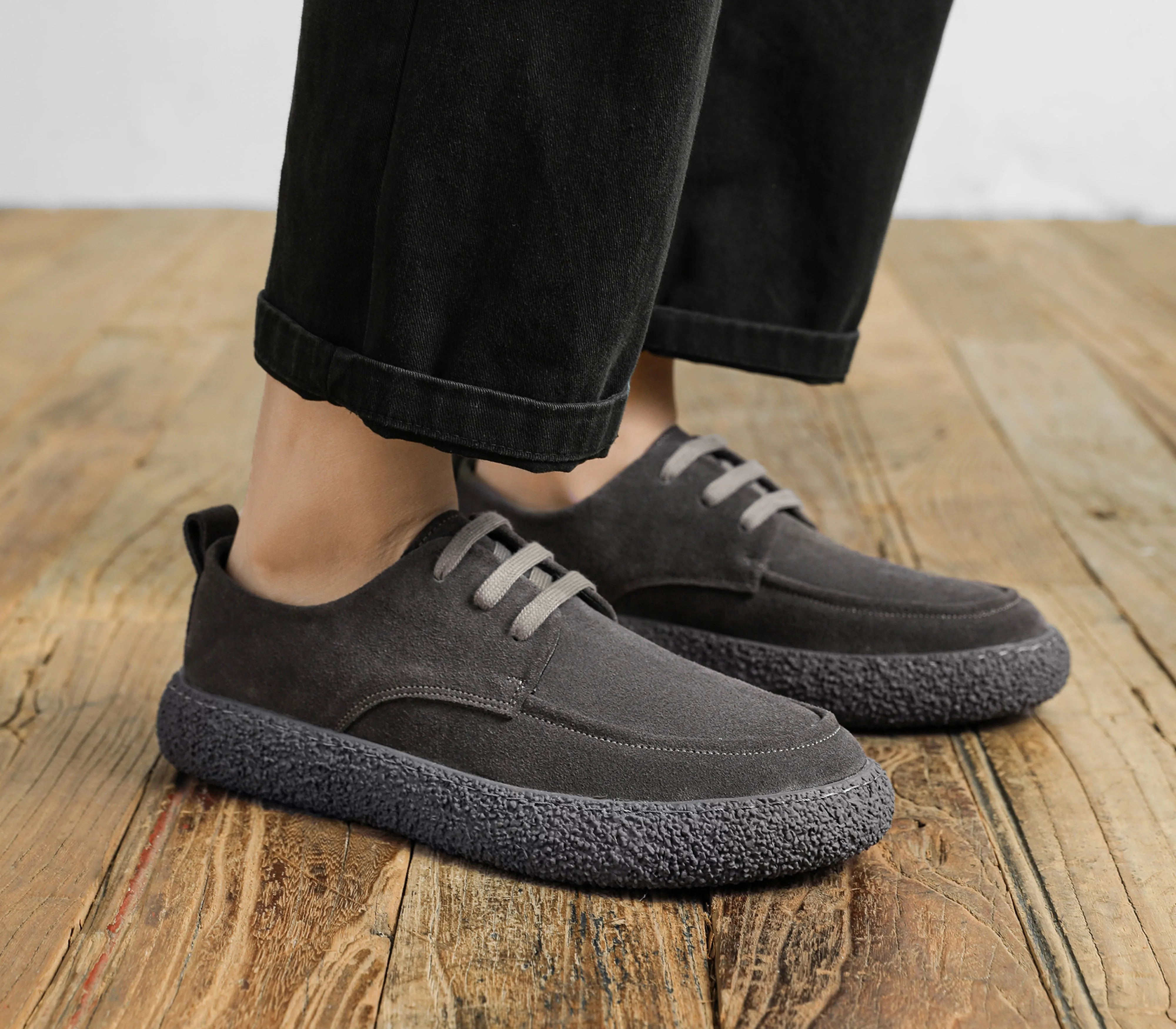 Men's Suede Sneakers Low Top