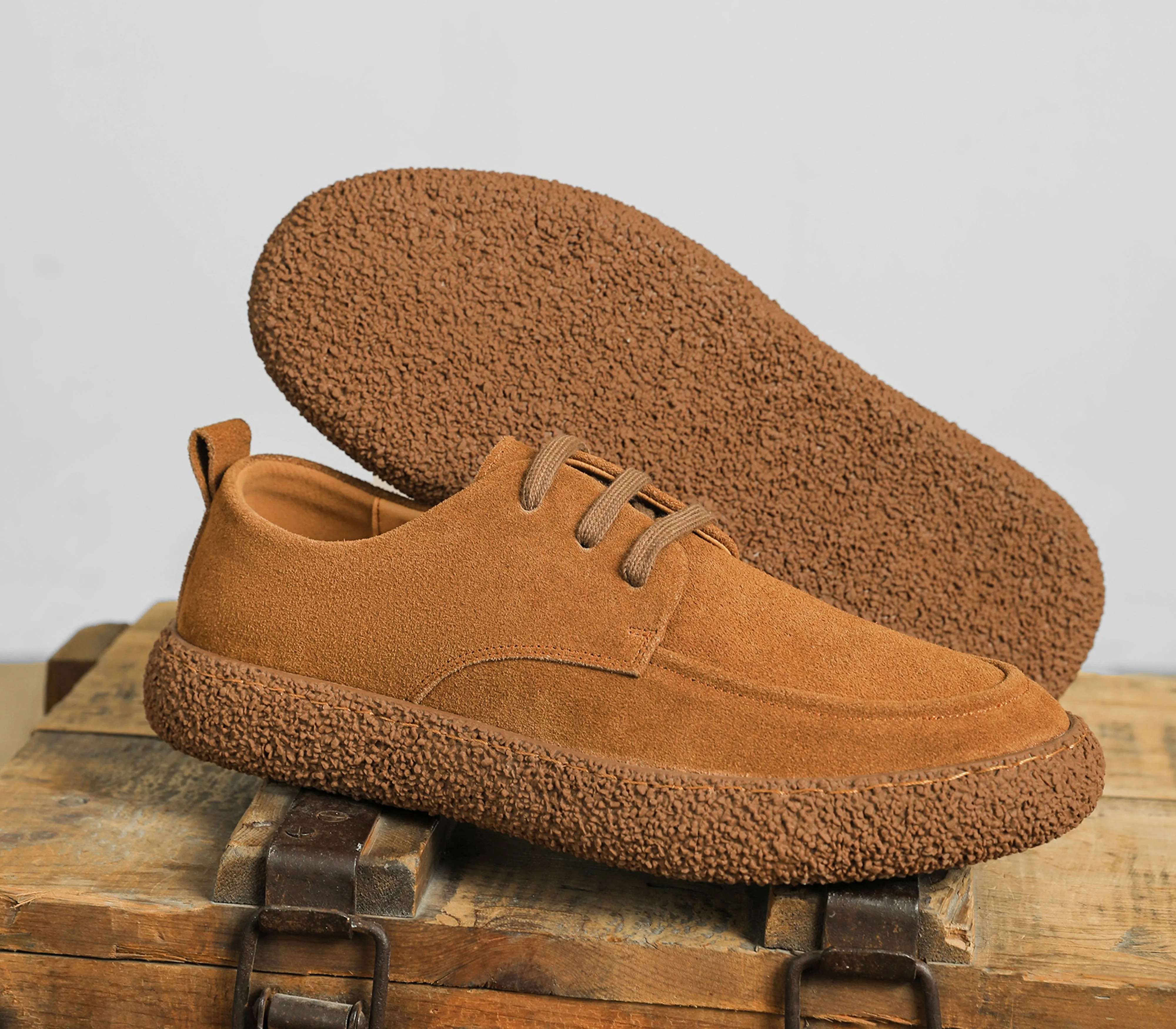 Men's Suede Sneakers Low Top