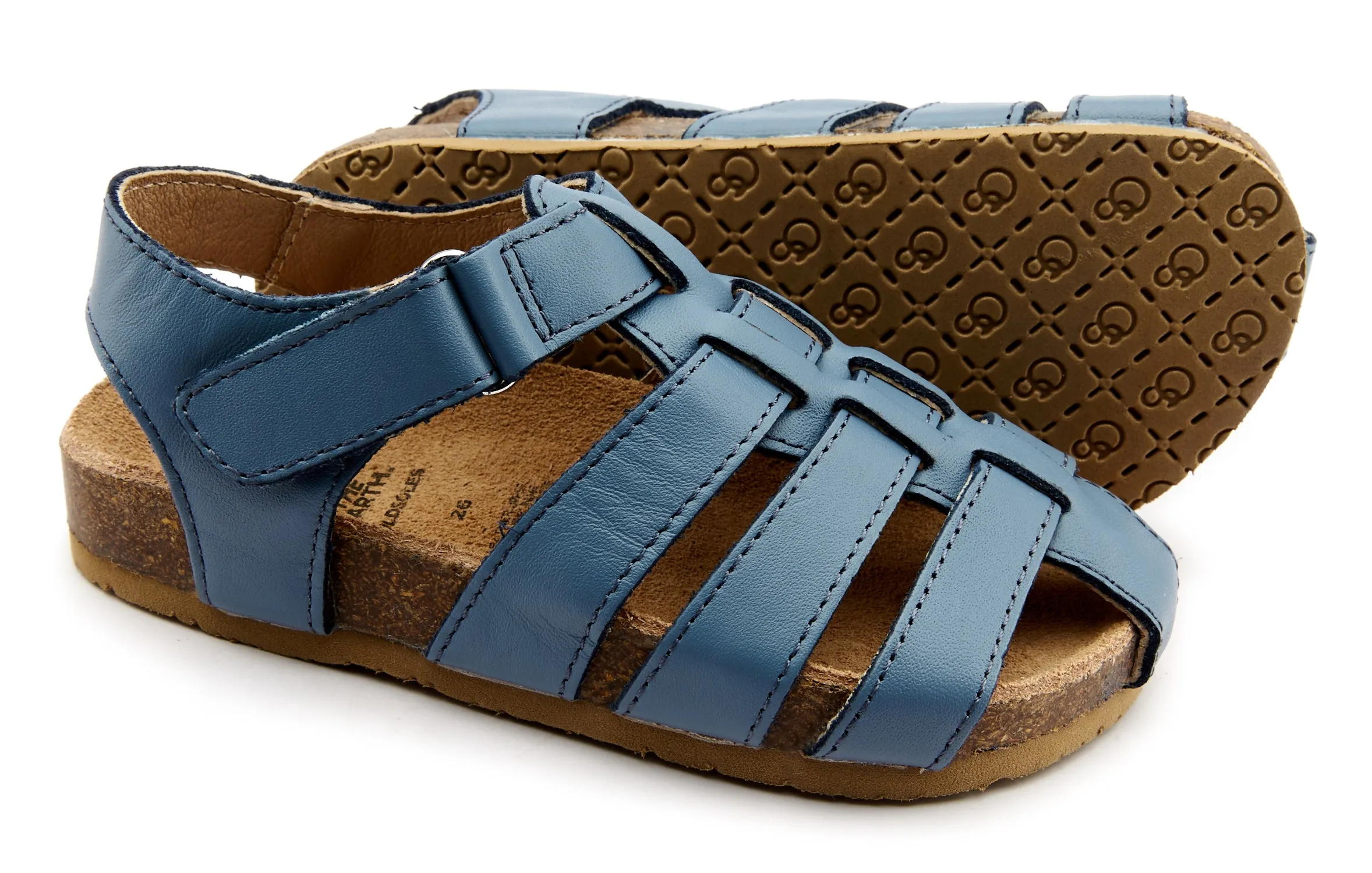 Old Soles Boy's Roadstar Fisherman Leather Sandals, Indigo