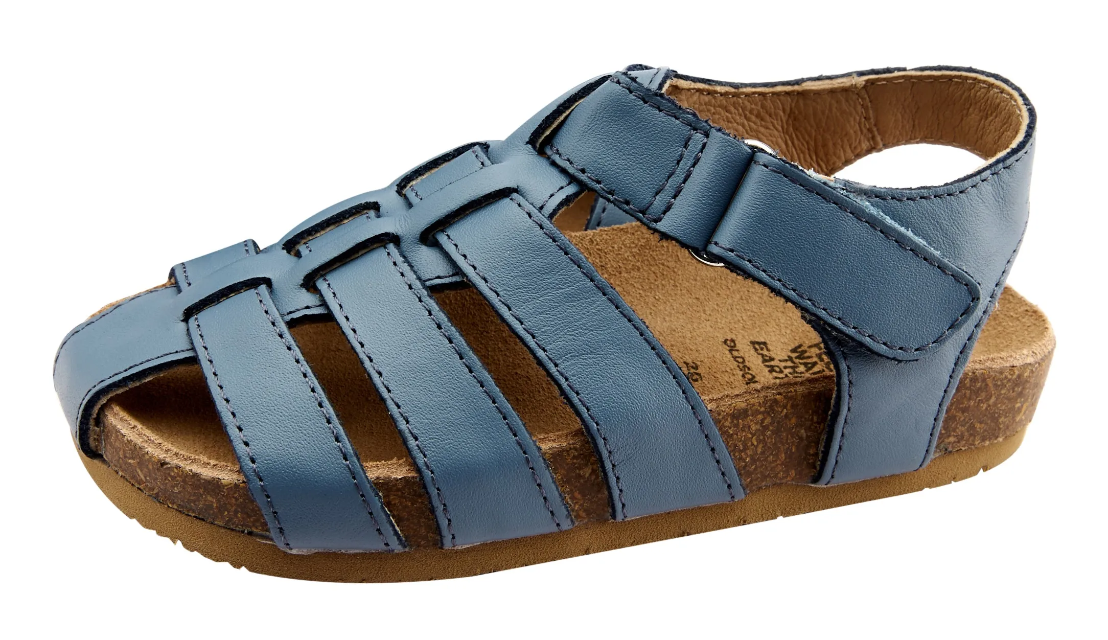 Old Soles Boy's Roadstar Fisherman Leather Sandals, Indigo