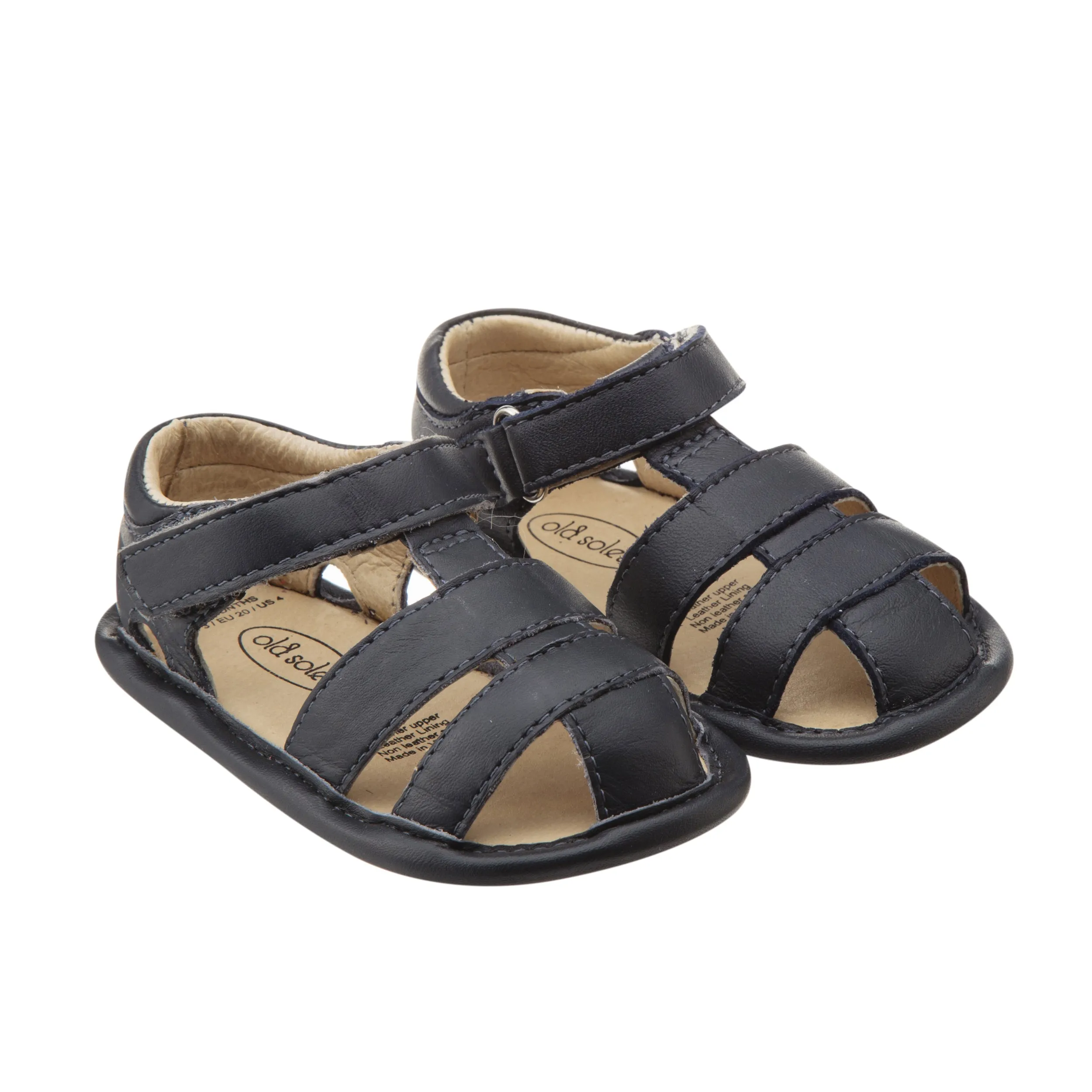 Old Soles Navy Blue Leather Sandy Sandals