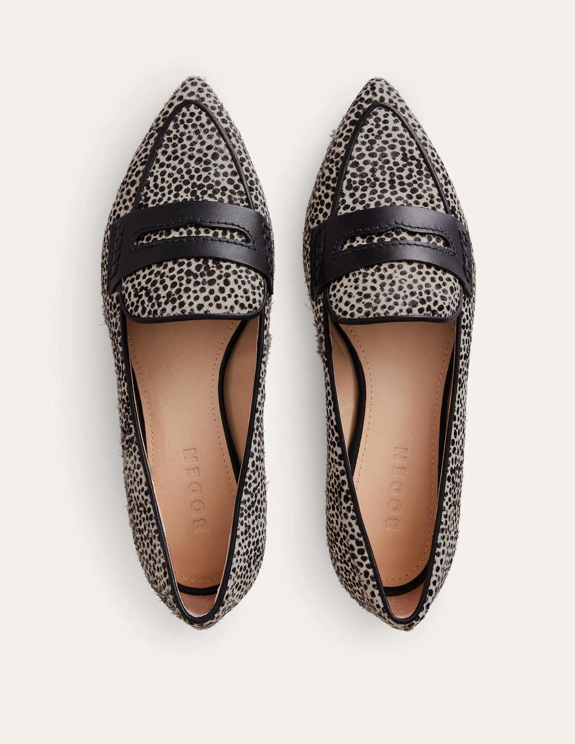 Pointed Loafers-Micro Dalmation