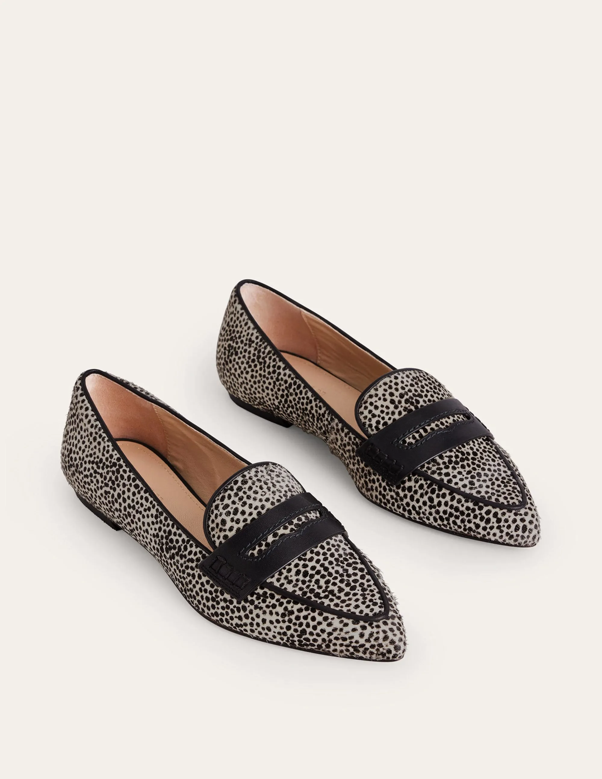 Pointed Loafers-Micro Dalmation