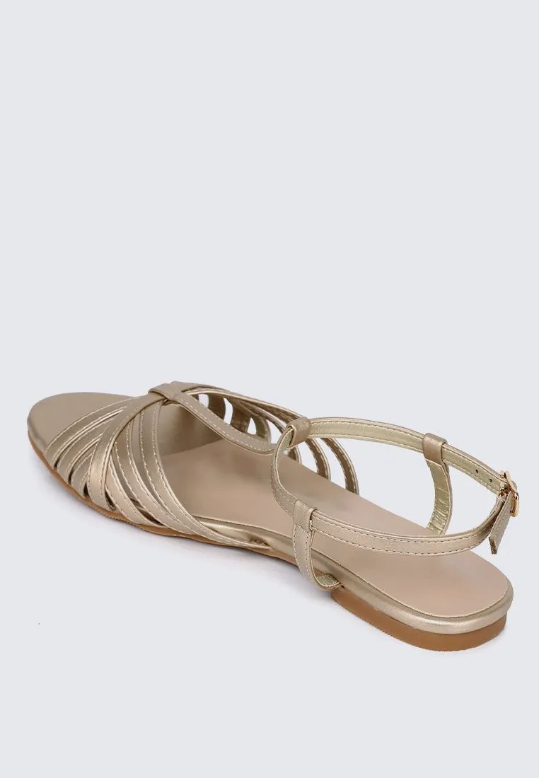 Rebecca Comfy Sandals In Gold