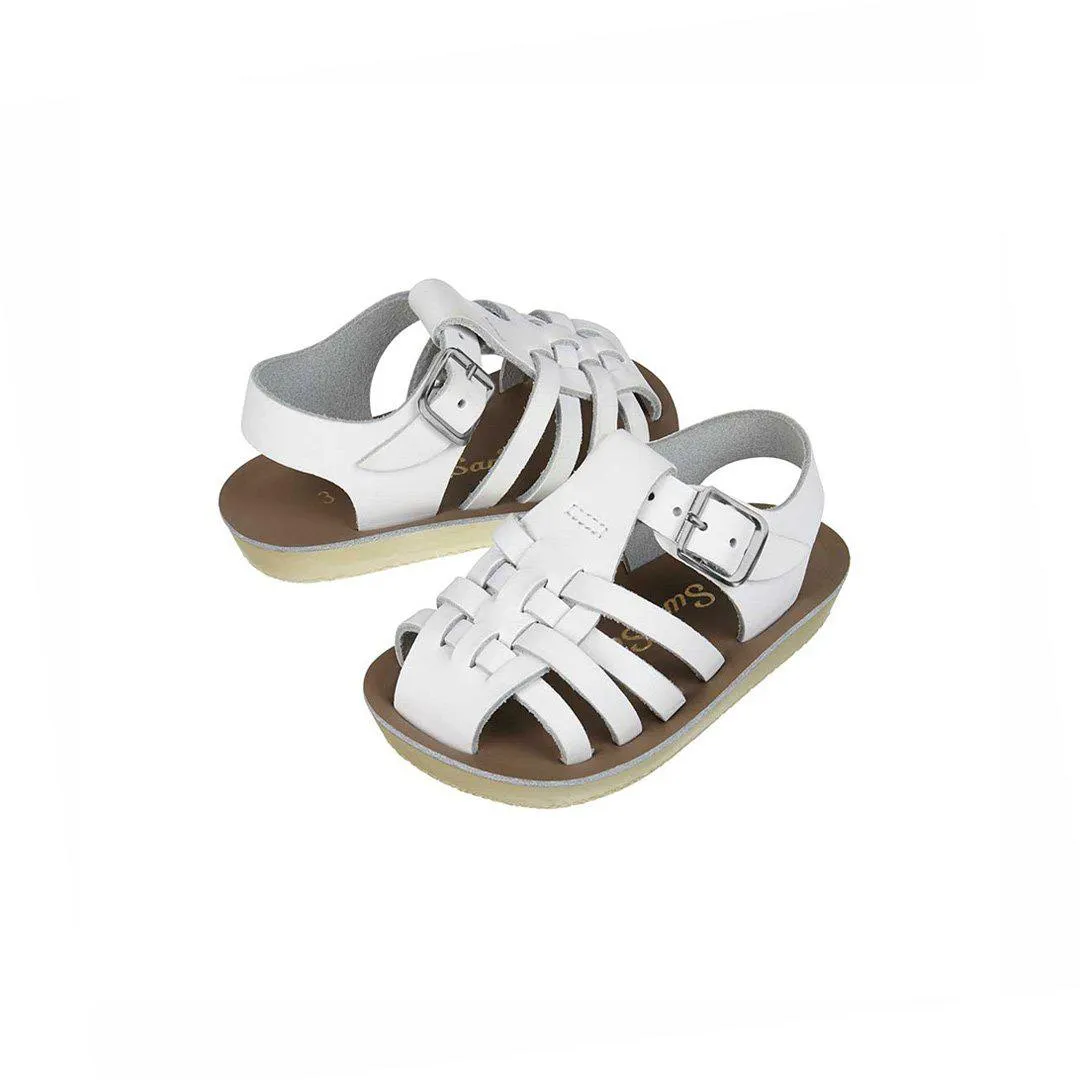 Salt-Water Sun-San Kid's Sandals - Sailor - White