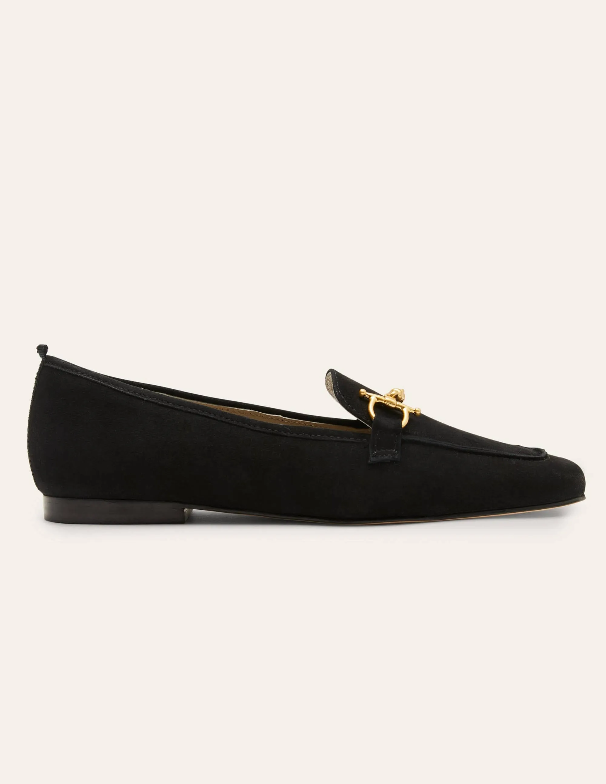 Snaffle Loafers-Black Suede