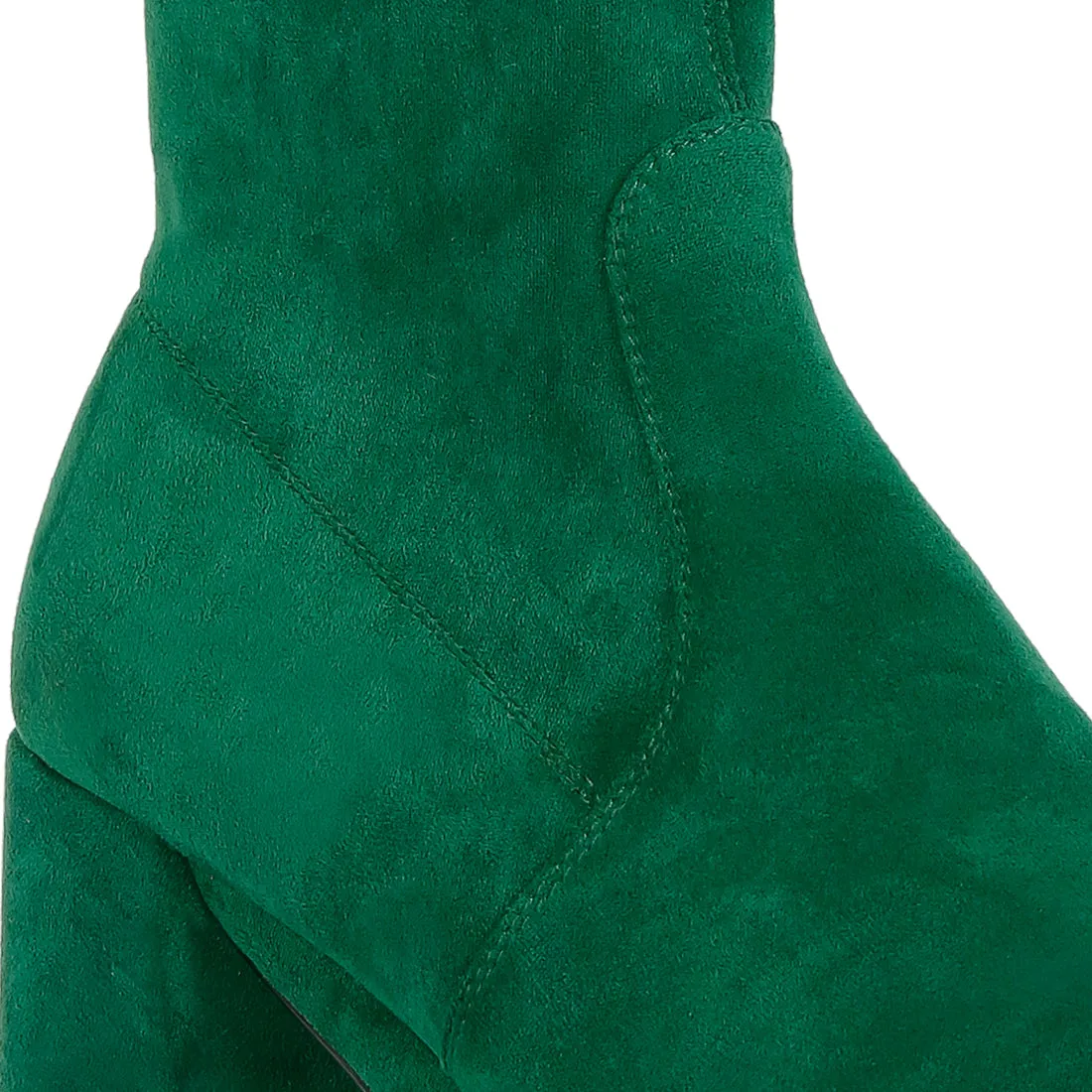 Stretch Suede Ankle Boots