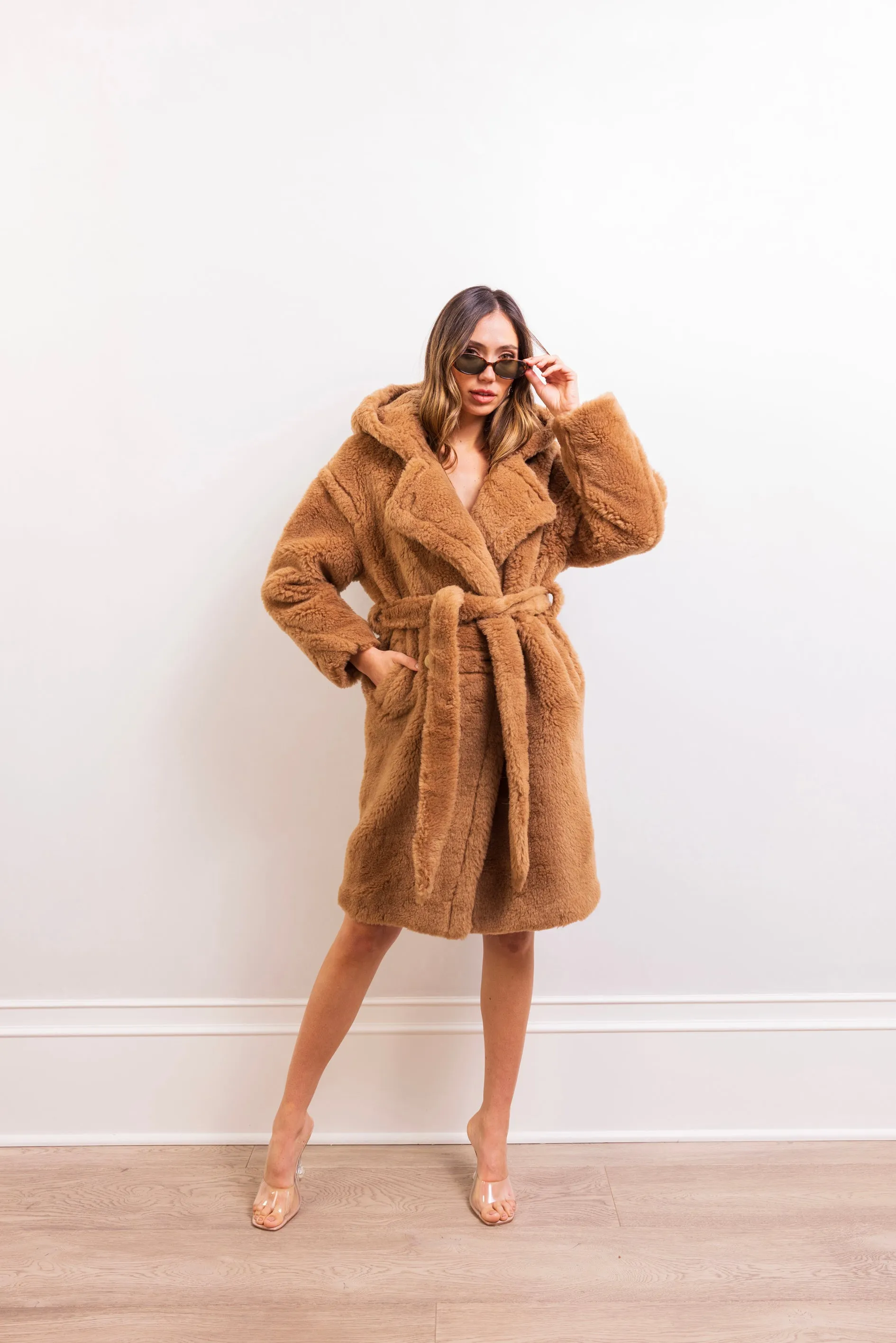 The French 75 Alpaca Wool Coat in Tan