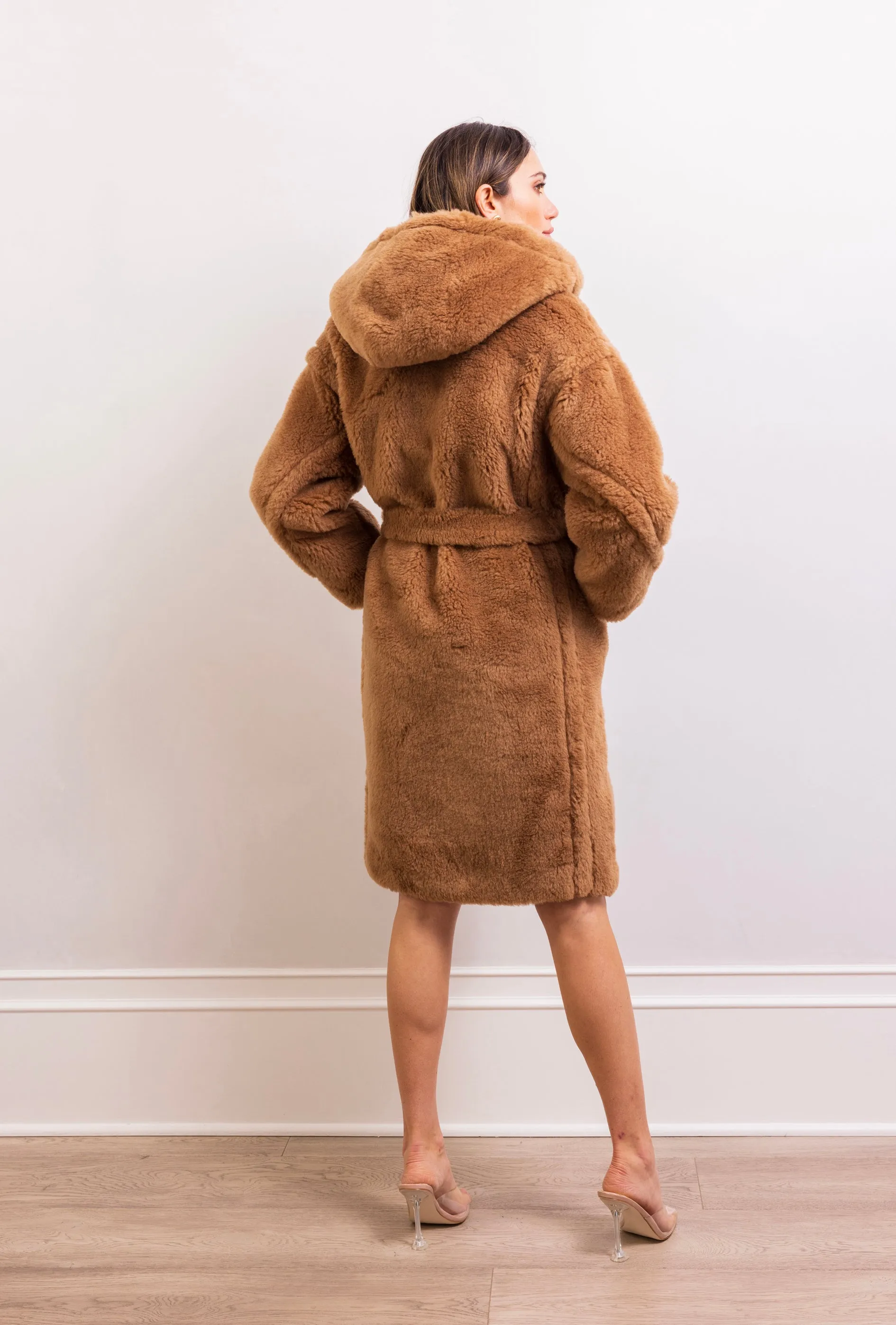 The French 75 Alpaca Wool Coat in Tan