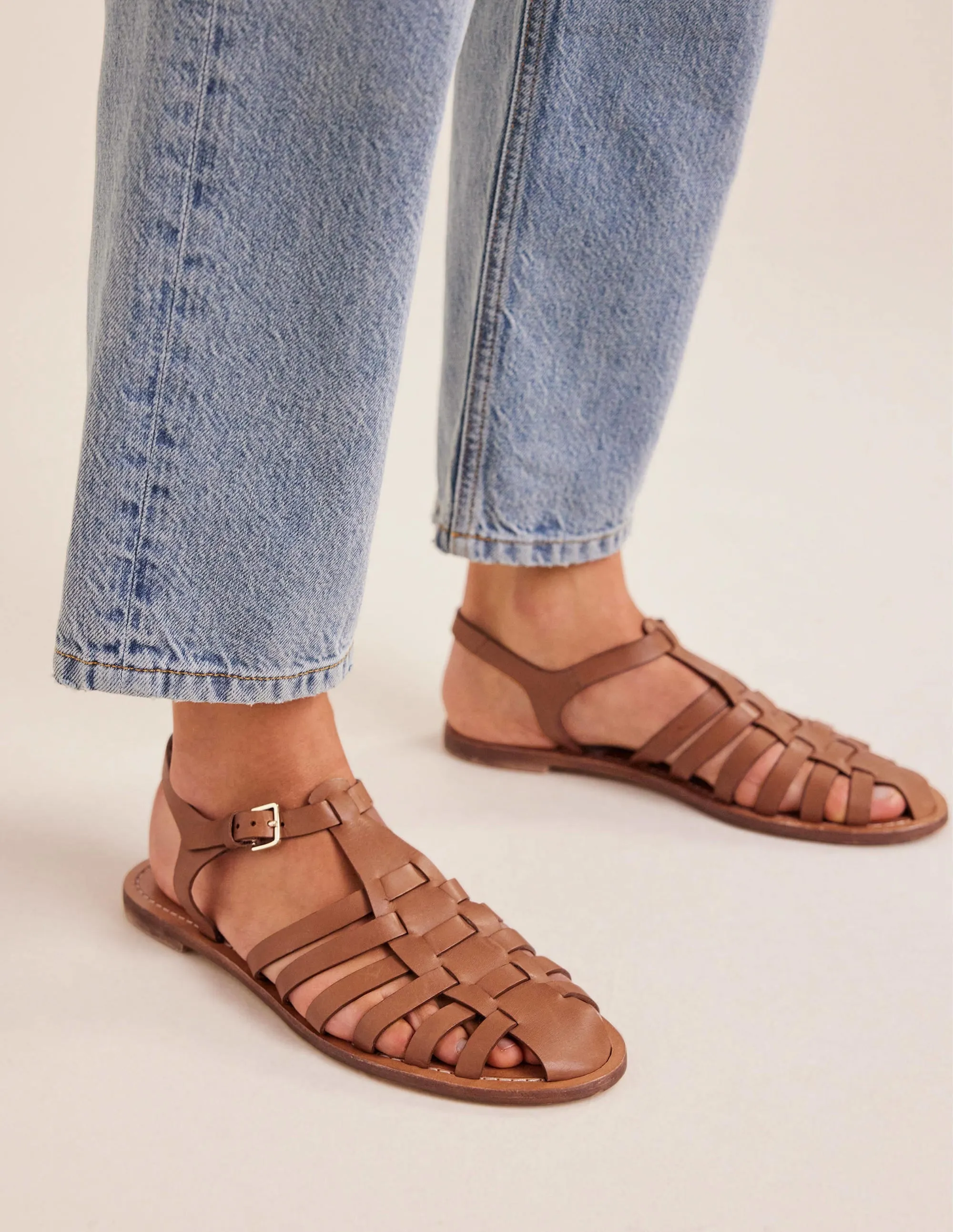 Traditional Fisherman Sandals-Tan