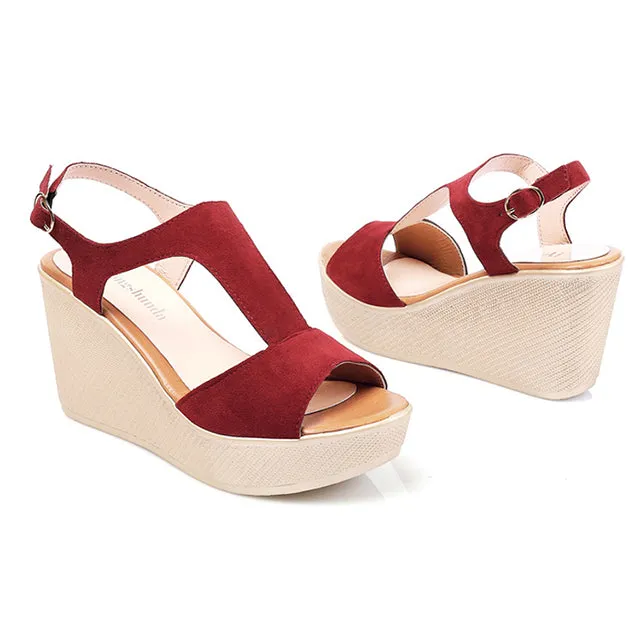 Wedges Sandals Platform Shoes Women Sandals Summer Shoes Woman Open Toe Platform Sandals Shoes