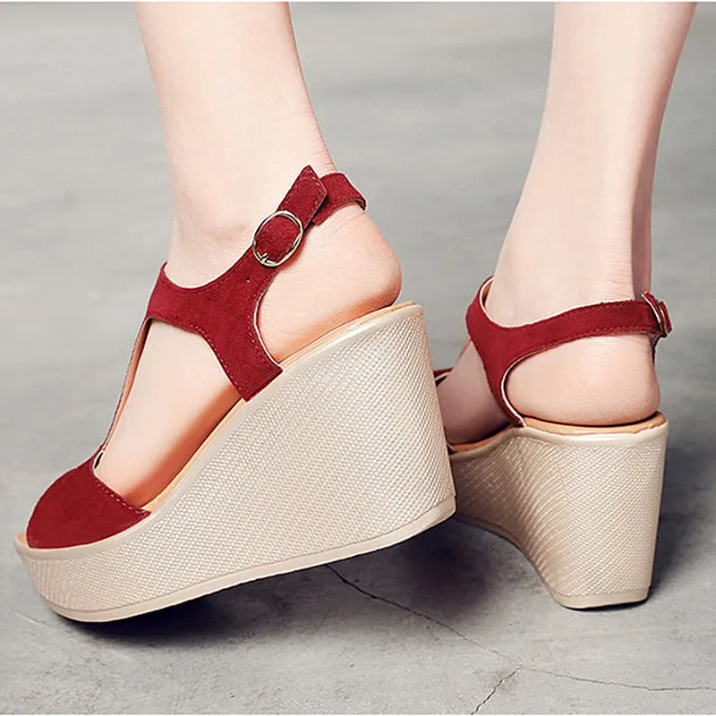 Wedges Sandals Platform Shoes Women Sandals Summer Shoes Woman Open Toe Platform Sandals Shoes