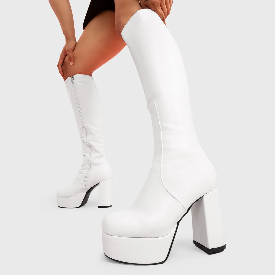 Whatta Showdown Platform Knee High Boots